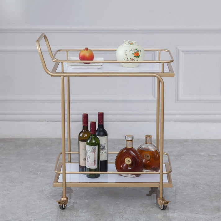 Rolling Modern Prep Table Stone 33.86" High Prep Table for Restaurant