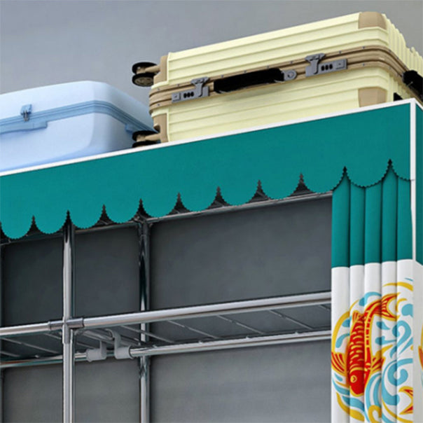 Modern Style Wardrobe Armoire Aluminum Alloy Frame Wardrobe Cabinet for Home