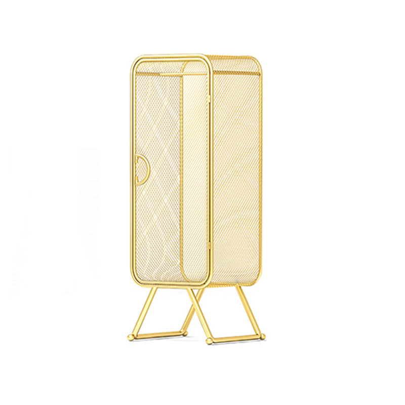 Metal Modern Cabinet with Legs Bedroom Hinged Door Storage Cabinet