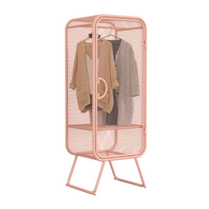 Metal Modern Cabinet with Legs Bedroom Hinged Door Storage Cabinet