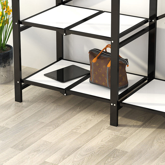 Stainless Steel Frame Wardrobe Armoire Modern Style Wardrobe Cabinet with Clothing Rod