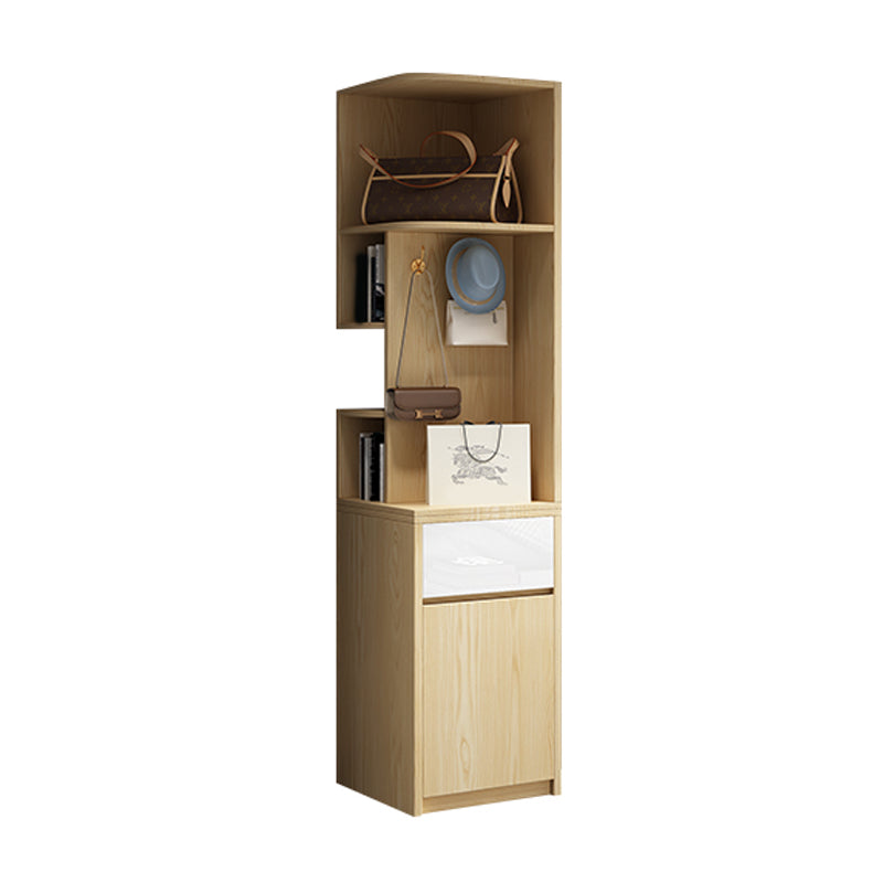 Hinged Storage Cabinet Engineered Wood Wardrobe Cabinet for Home