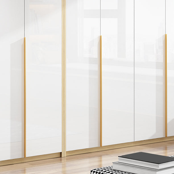 Hinged Storage Cabinet Engineered Wood Wardrobe Cabinet for Home