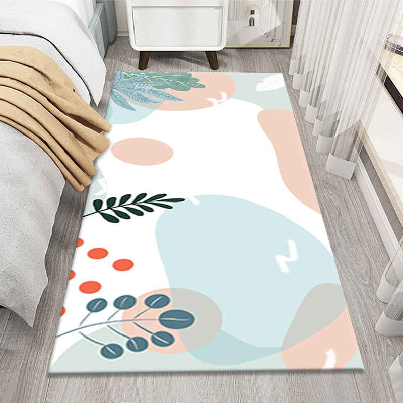Light Orange Color Lump Carpet Polyester Nordic Carpet Washable Rug for Sitting Room
