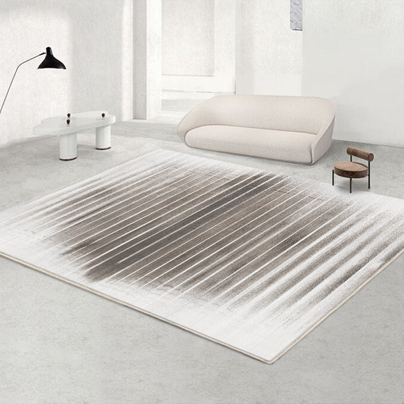 Contemporary Color Block Rug Polyester Indoor Carpet Pet Friendly Area Rug for Living Room