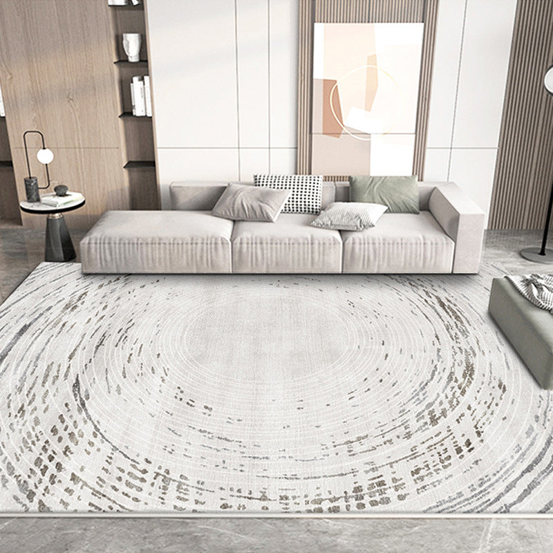 Contemporary Color Block Rug Polyester Indoor Carpet Pet Friendly Area Rug for Living Room