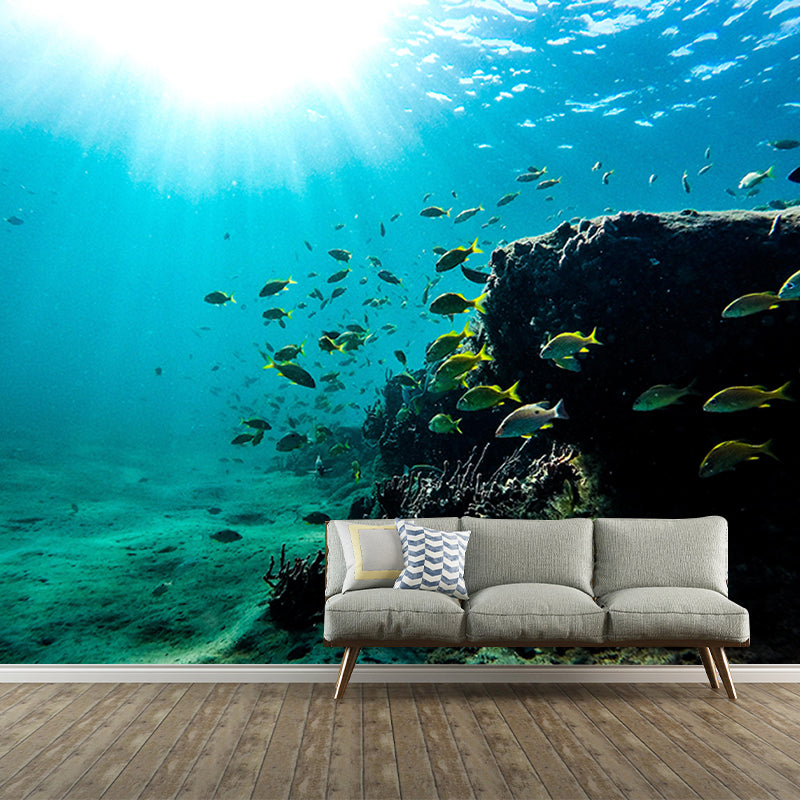 Contemporary Wall Mural Environmental Photography Stain Resistant Living Room Wallpaper