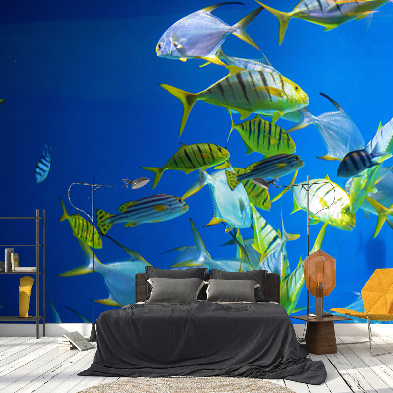 Photography Wall Mural Stain Resistant Environmental Bathroom Fish Wallpaper