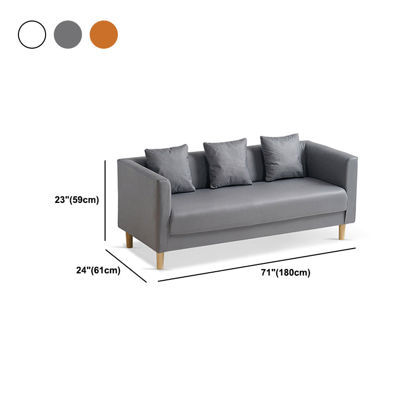 23.22" H Tuxedo Arm Sofa Contemporary Standard Sofa for Apartment