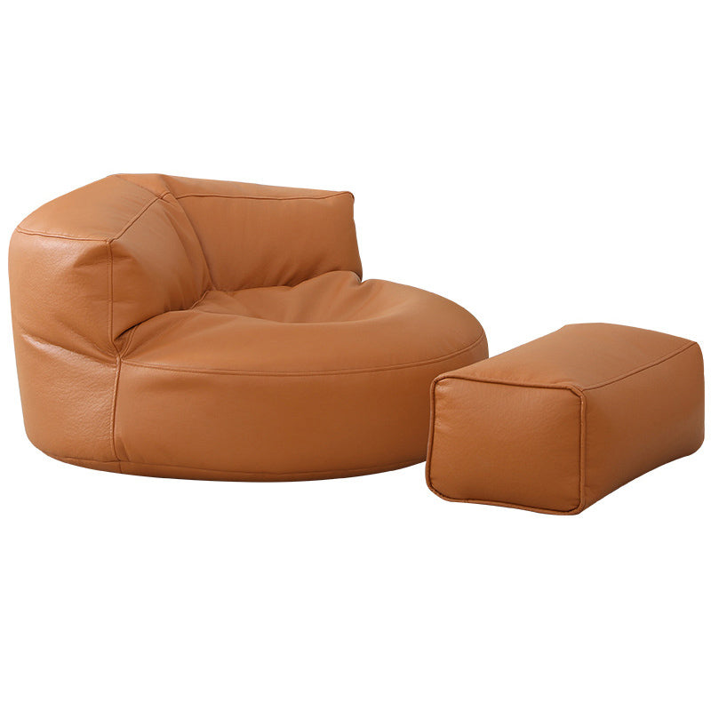 35.43" L x 39.37" W x 19.68" H Faux Leather Armless Chair for Living Room