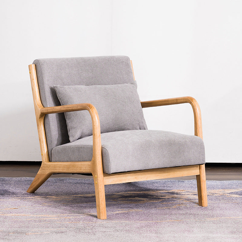 Linen Chair 24" L x 28.7" W x 30.3" H Arms Included  Solid Wood Frame Chair