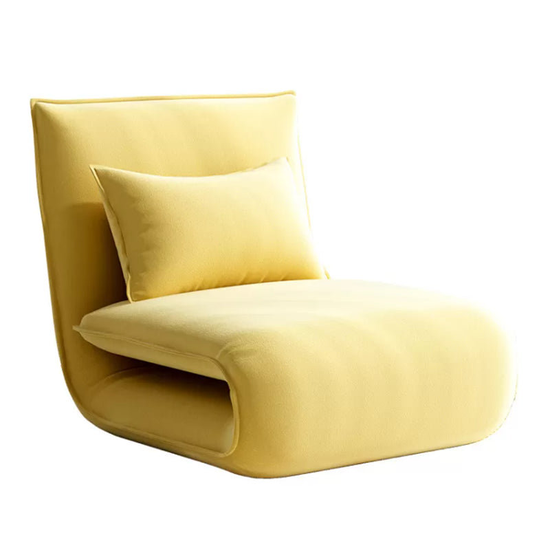 Linen Convertible Chair 25.6"L x 25.6"W x 27.5" H Chair for Living Room and Bedroom