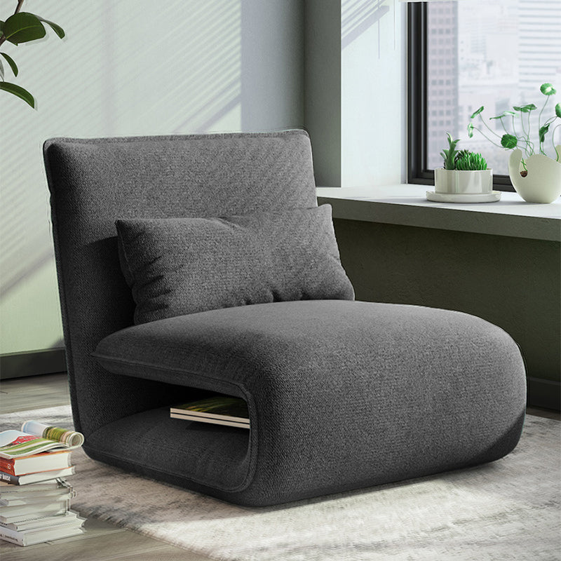 Linen Convertible Chair 25.6"L x 25.6"W x 27.5" H Chair for Living Room and Bedroom