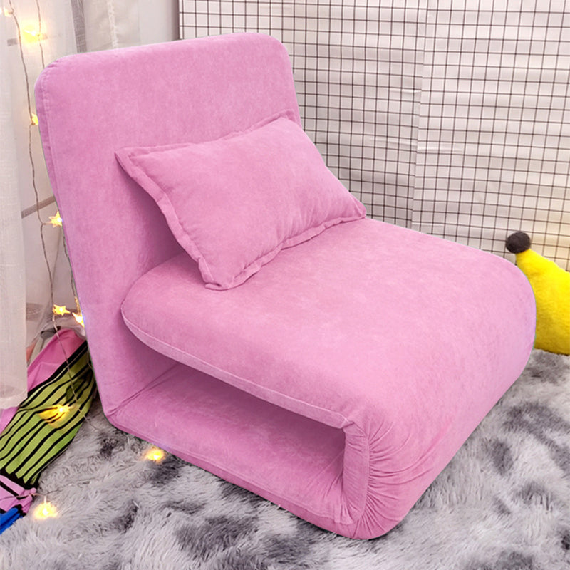 Linen Convertible Chair 25.6"L x 25.6"W x 27.5" H Chair for Living Room and Bedroom