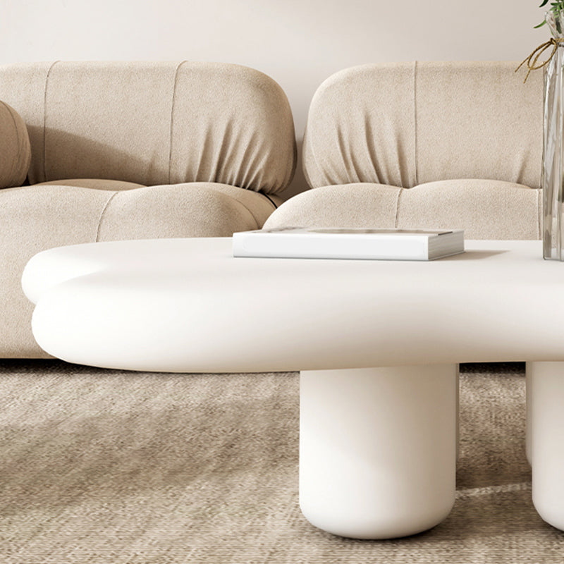 Scandinavian 4 Legs Coffee Table Geometric MDF Cocktail Table
