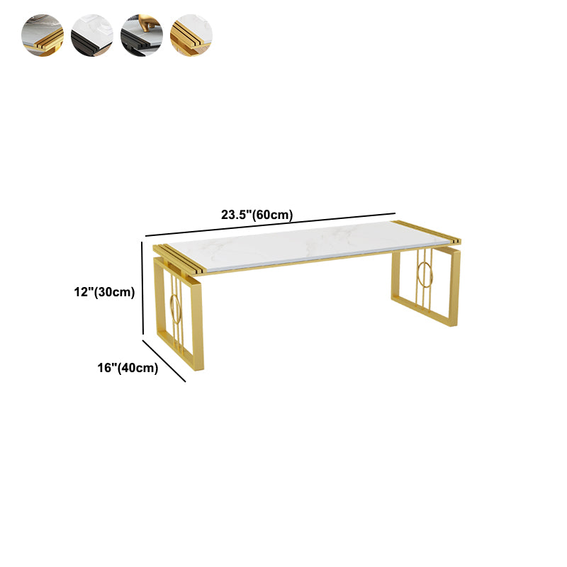 11.81" Tall Sled 1 Single Coffee Table Rectangular Cocktail Table