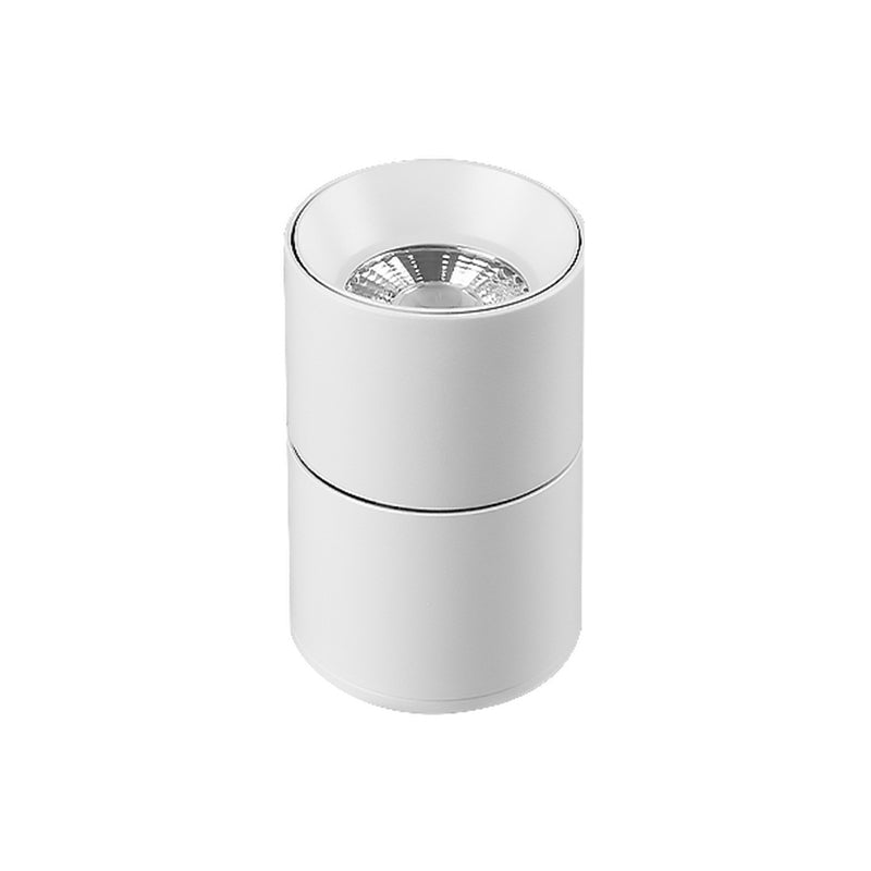 LED Circle Shape Flush Mount Modern Metal Ceiling Lamp with Aluminum Shade for Living Room