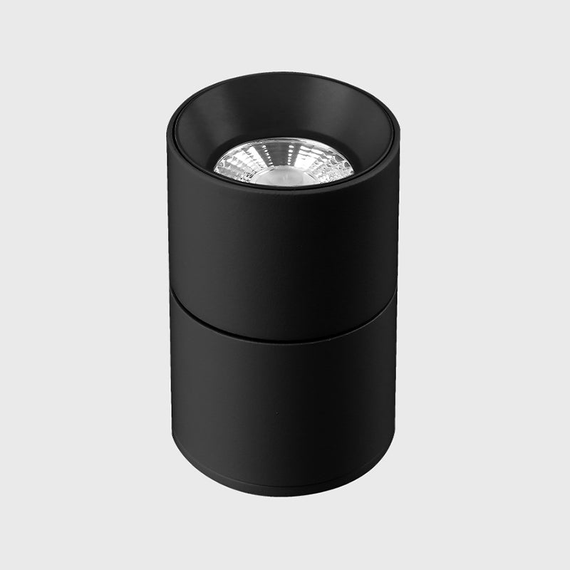 LED Circle Shape Flush Mount Modern Metal Ceiling Lamp with Aluminum Shade for Living Room