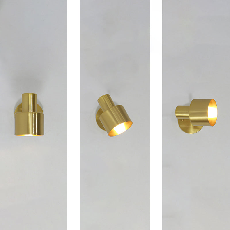 Modern Style Cylindrical Shape Wall Lighting Metal 1 Light Wall Lights for Bedroom
