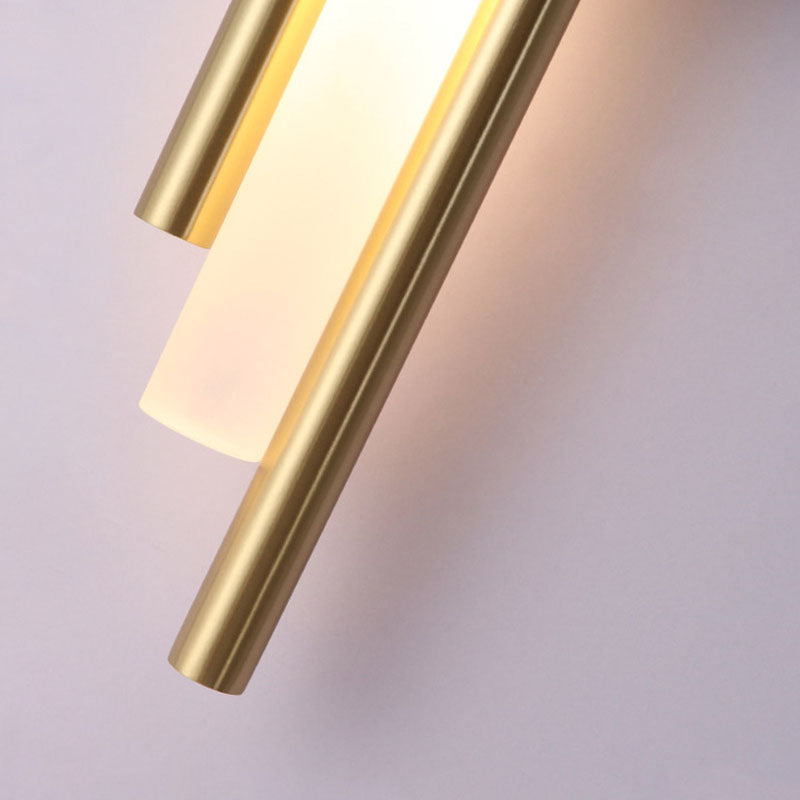 Metal LED Wall Lamp in Modern Luxury Style Linear Wall Light for Interior Spaces