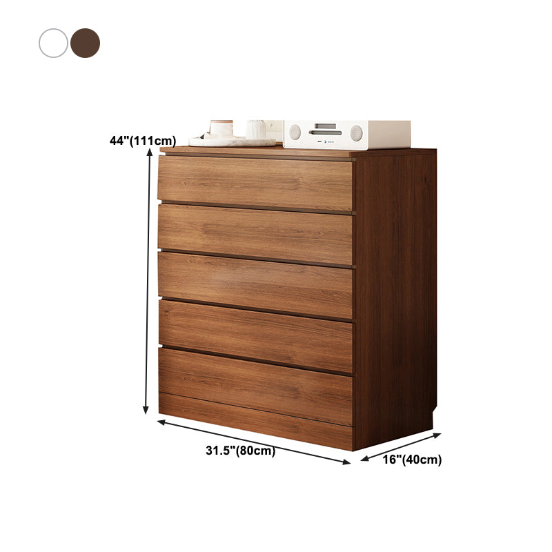 Modern Bedroom Storage Chest Wooden Chest Dresser with 3 / 4 / 5 / 6 Drawers