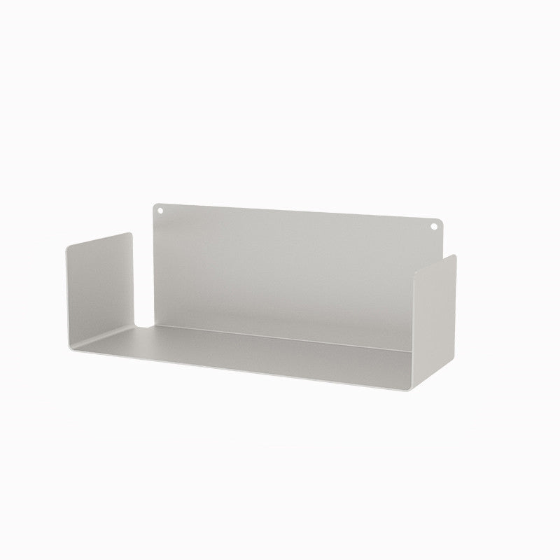 Closed Back Modern Style Bookcase Metal Wall Mounted Bookshelf for Home Office