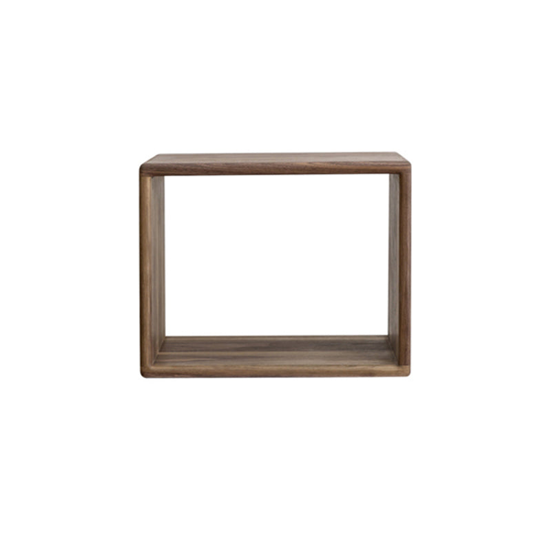 Contemporary Solid Wood Bookshelf Open Back Bookcase for Home Office