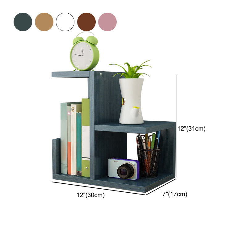 Contemporary Style Engineer Wood Bookshelf Open Back Bookcase for Home Office