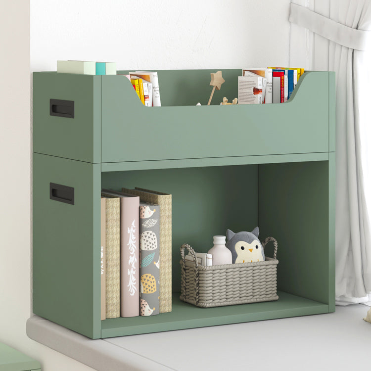 Contemporary Wood Bookshelf Closed Back Bookcase for Home Office