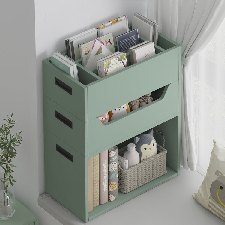 Contemporary Wood Bookshelf Closed Back Bookcase for Home Office