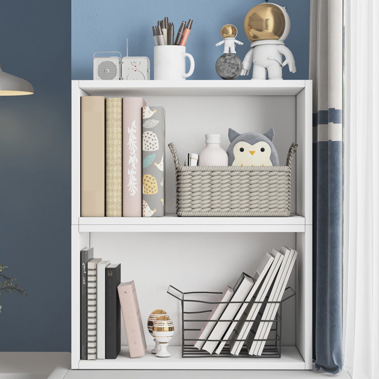 Contemporary Wood Bookshelf Closed Back Bookcase for Home Office