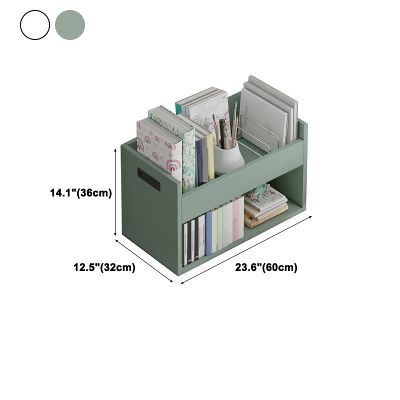 Contemporary Wood Bookshelf Closed Back Bookcase for Home Office