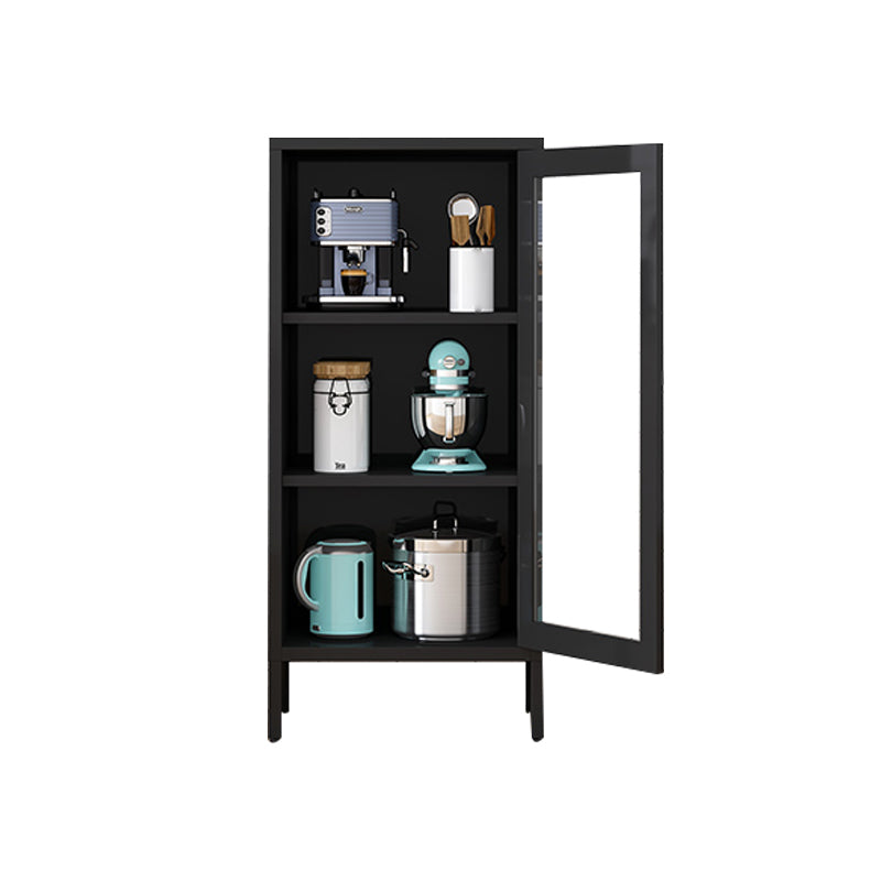 Modern Style Bookshelf Closed Back Bookcase with Door for Office