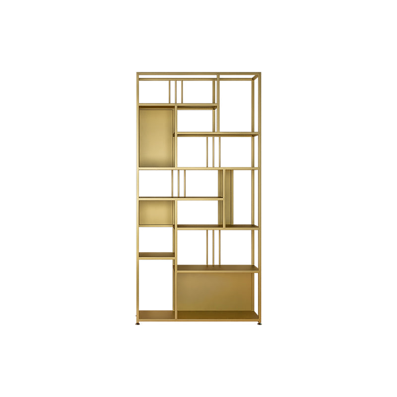 Metal Rectangle Open Bookcase Scandinavian Home Office Etagere Bookcase