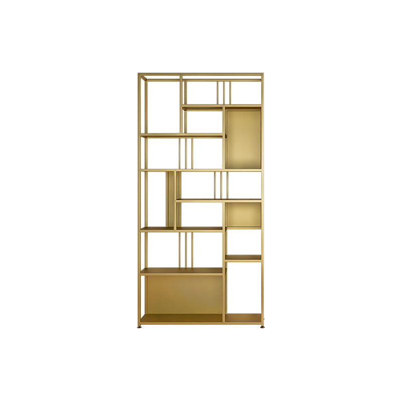 Metal Rectangle Open Bookcase Scandinavian Home Office Etagere Bookcase