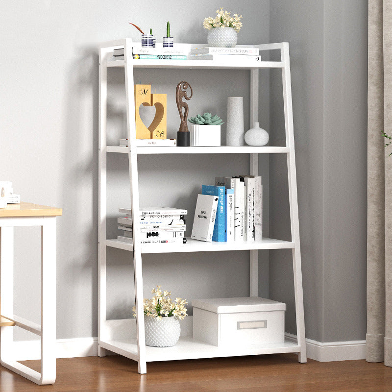 Modern Home Steel Book Shelf Ladder 12"W Matte Finish Bookcase