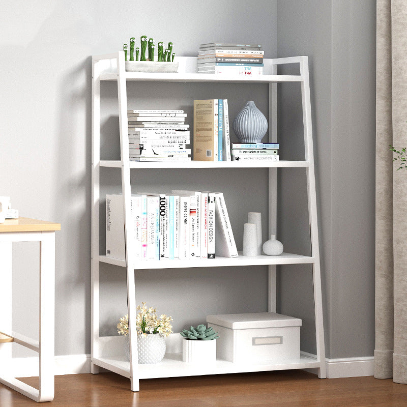 Modern Home Steel Book Shelf Ladder 12"W Matte Finish Bookcase