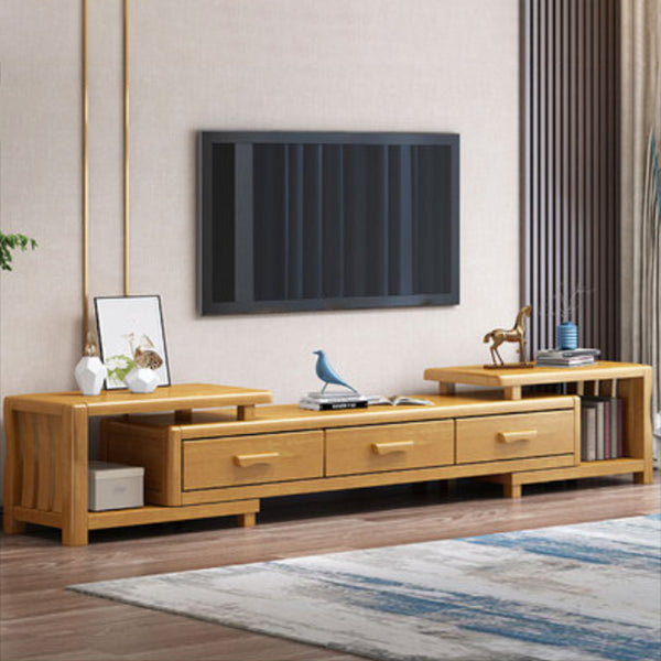 Engineered Wood TV Media Console Traditional TV Media Stand with Drawers