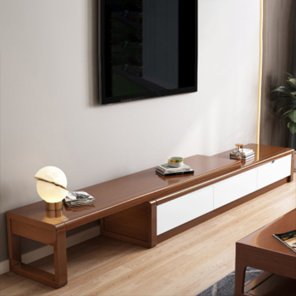 Engineered Wood TV Media Console Traditional TV Media Stand with Drawers