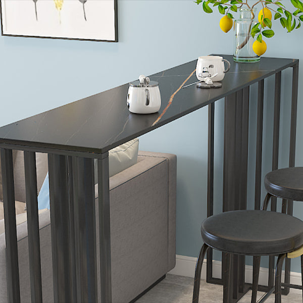 1/3/4 Pieces Glam Bar Table Set Matte Finish Sintered Stone Counter Set