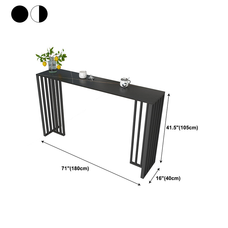 1/3/4 Pieces Glam Bar Table Set Matte Finish Sintered Stone Counter Set