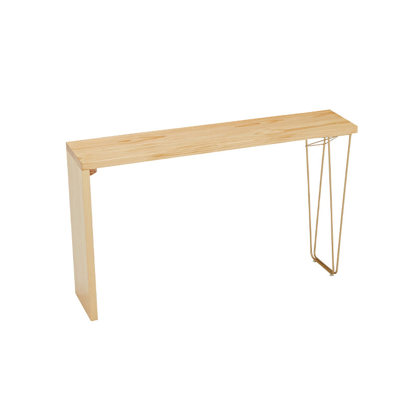 Rectangle Solid Wood Counter Set 1/2/3 Pieces Glam Counter Height Set in Natural