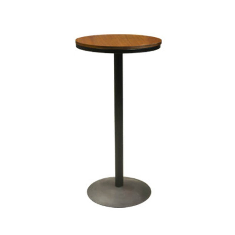 Industrial Circular Solid Wood Bar Table Set 1/2/3/5 Pieces Counter Table with High Stools
