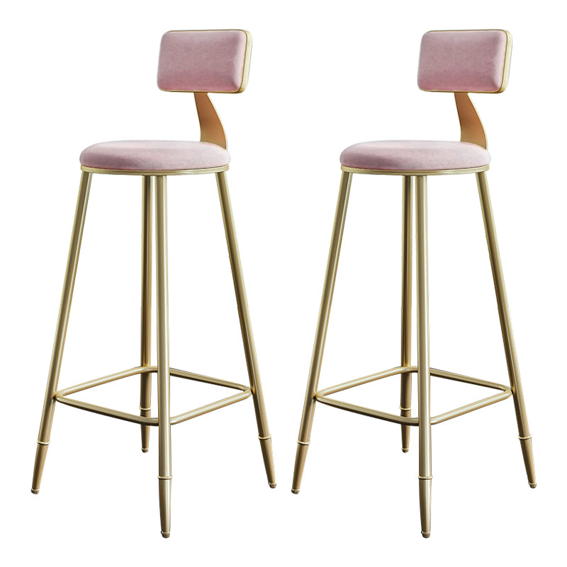 1/2/3/4/5 Pieces Glam Table and Stool Set Matte Finish Upholstered Bar Stool and Table Set