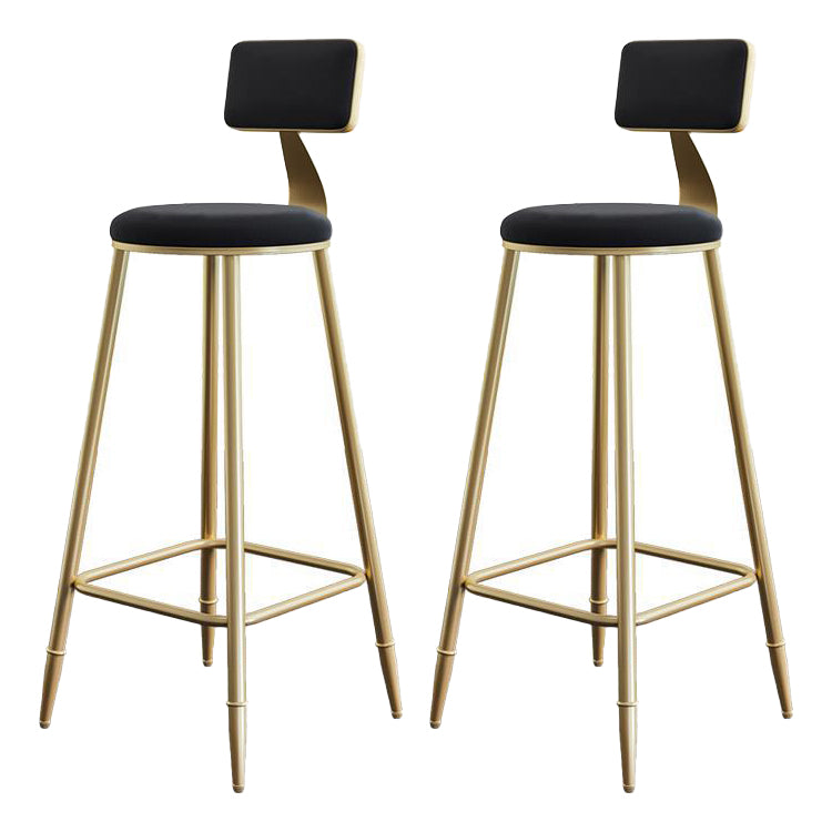 1/2/3/4/5 Pieces Glam Table and Stool Set Matte Finish Upholstered Bar Stool and Table Set
