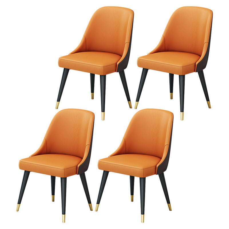 Glam Iron Dinette Set 1/4/5/6/7 Pieces Round White Sintered Stone Top Dining Table Set