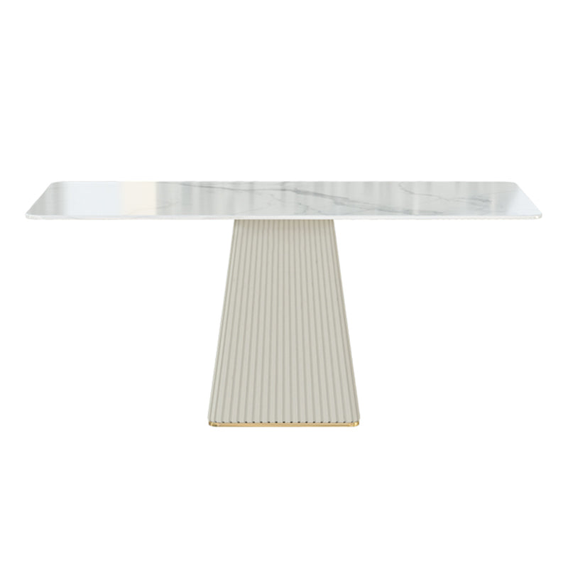 Nordic 1/5/6/7 Pieces Dining Set Rectangle Stone Dining Table for Dining Room