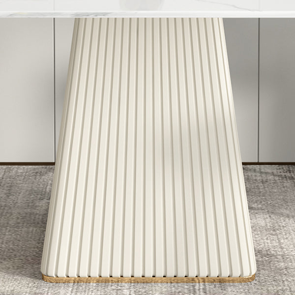 Nordic 1/5/6/7 Pieces Dining Set Rectangle Stone Dining Table for Dining Room