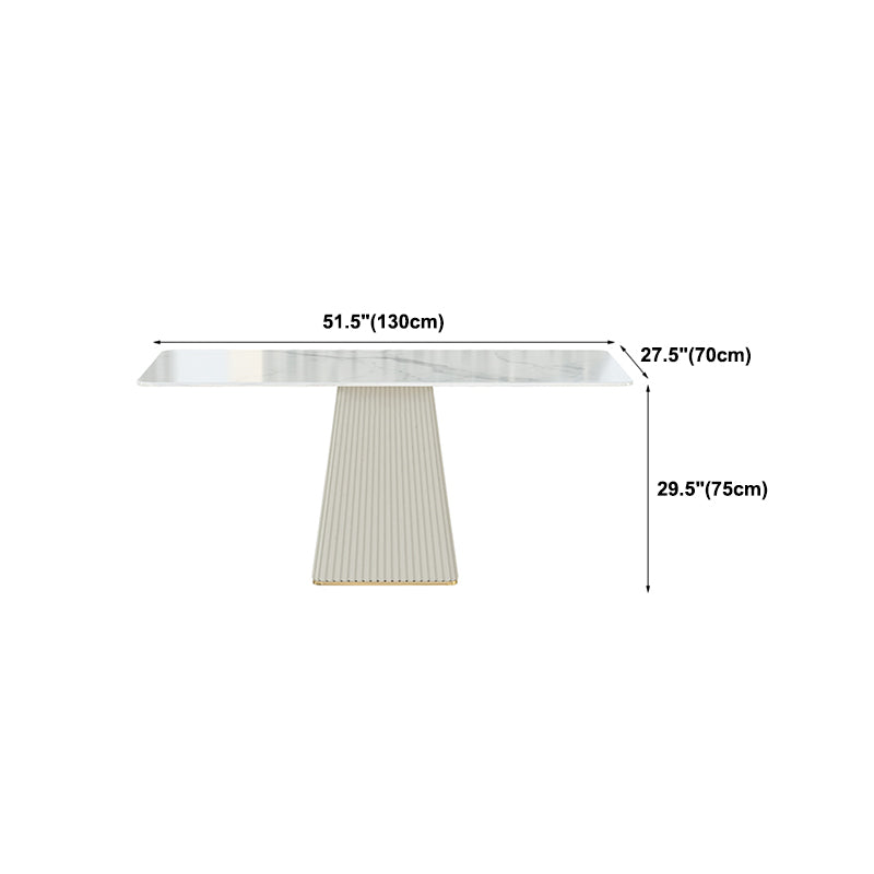 Nordic 1/5/6/7 Pieces Dining Set Rectangle Stone Dining Table for Dining Room