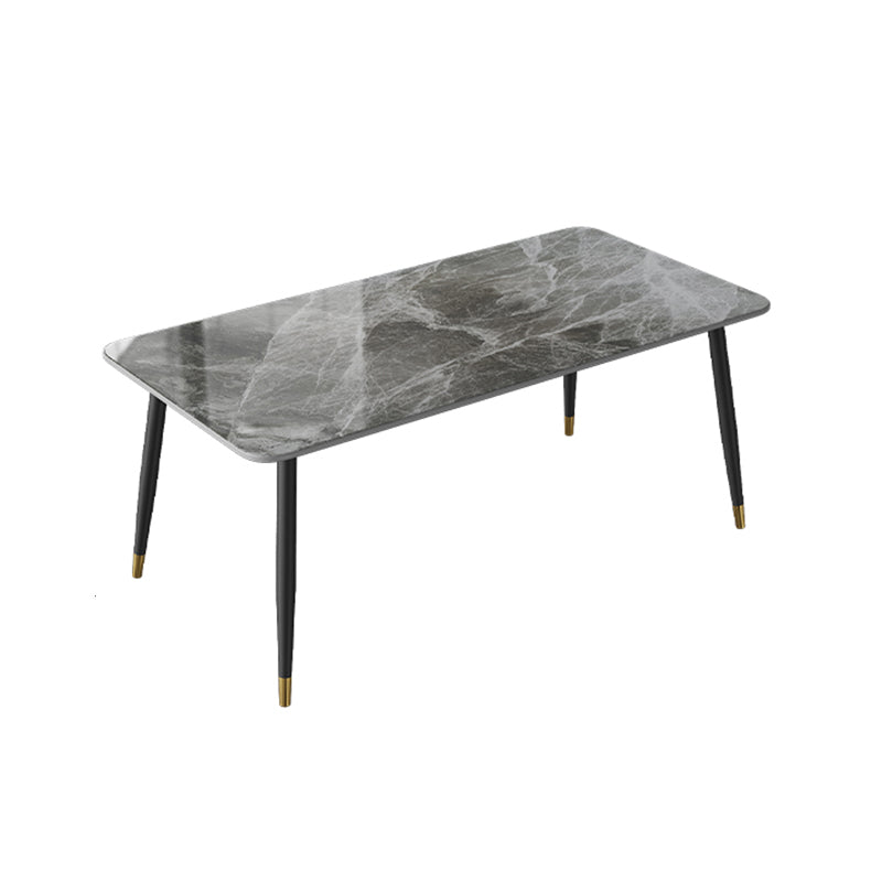 Rectangle Dining Table Set 1/2/5/7 Pieces Modern Indoor Dinette Set in Grey